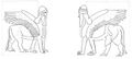 Assyrian Gate-Keepers (drawing by Susanne M Hoffmann 2024)[14]