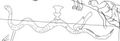 Crater on Hydra: Kugel Globe (1st c. BCE), drawing by SMH 2024.
