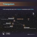 Triangulum with WGSN-names (CC BY Sadegh Faghanpour and Susanne M Hoffmann for WGSN 2025).