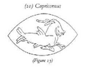 Capricornus on Mesopotamian seal print, Wallenfels (1993).