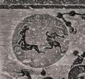 Moon on Nanyang Han Dynasty Azure Dragon Constellation Portrait Stone