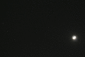 Real Photograph of the Moon (3 days old) next to the Pleiades and Hyades (CC BY SMH 2025).