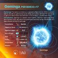 Geminga profile card (CC By Sadegh Faghanpour for IAU WGSN).