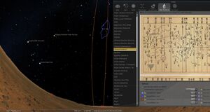 Stellarium map